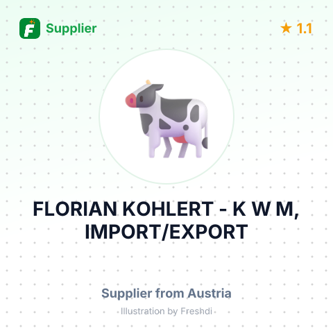 FLORIAN KOHLERT - K W M, IMPORT/EXPORT – summary card, no photo uploaded yet