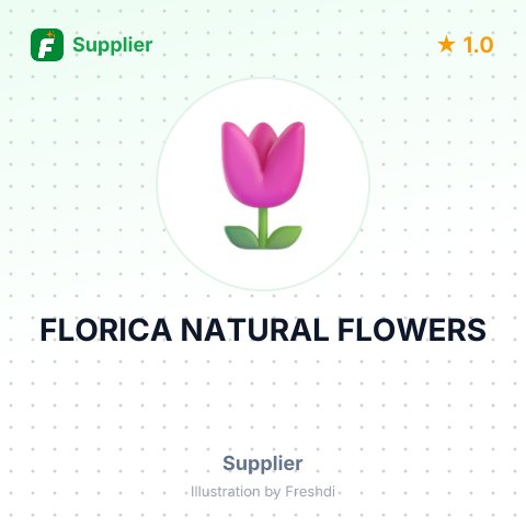 FLORICA NATURAL FLOWERS – summary card, no photo uploaded yet