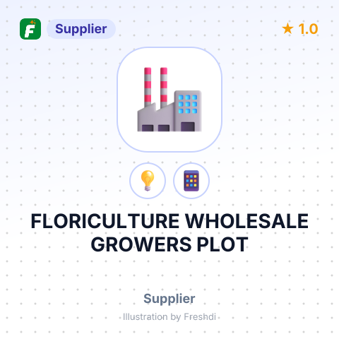 FLORICULTURE WHOLESALE GROWERS PLOT – summary card, no photo uploaded yet