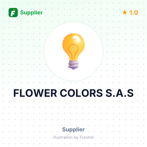 FLOWER COLORS S.A.S – summary card, no photo uploaded yet