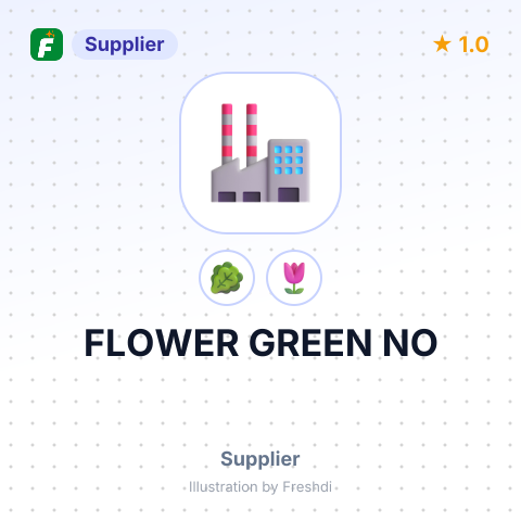 FLOWER GREEN NO – summary card, no photo uploaded yet
