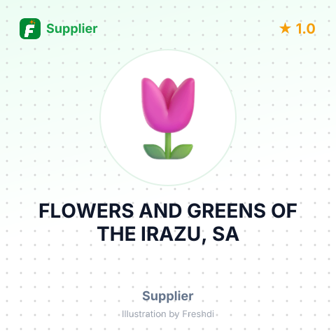 FLOWERS AND GREENS OF THE IRAZU, SA – summary card, no photo uploaded yet