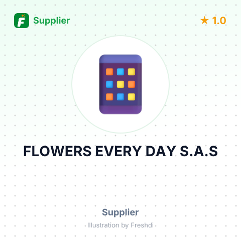FLOWERS EVERY DAY S.A.S – summary card, no photo uploaded yet