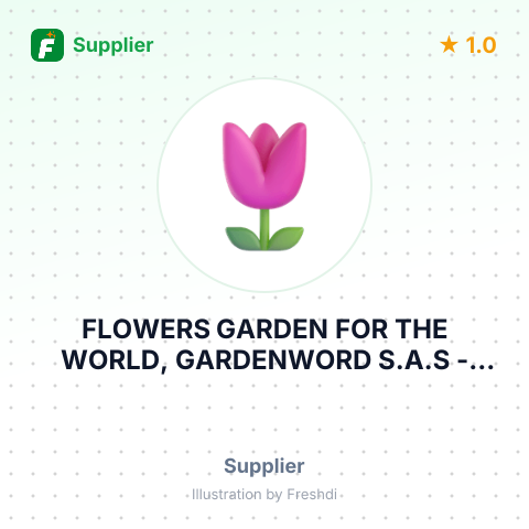 FLOWERS GARDEN FOR THE WORLD, GARDENWORD S.A.S – summary card, no photo uploaded yet