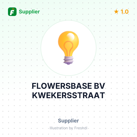 FLOWERSBASE BV KWEKERSSTRAAT – summary card, no photo uploaded yet