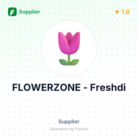 FLOWERZONE – summary card, no photo uploaded yet