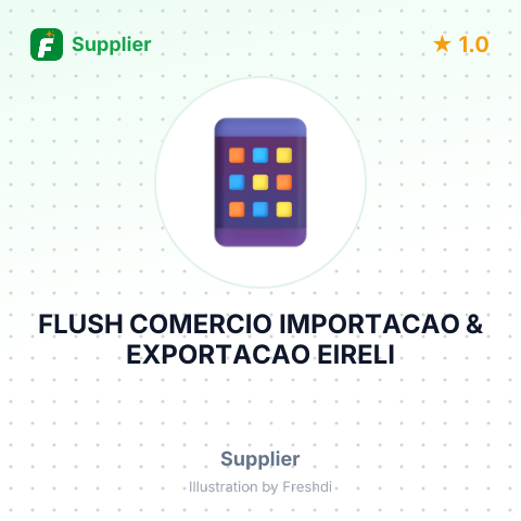 FLUSH COMERCIO IMPORTACAO & EXPORTACAO EIRELI – summary card, no photo uploaded yet