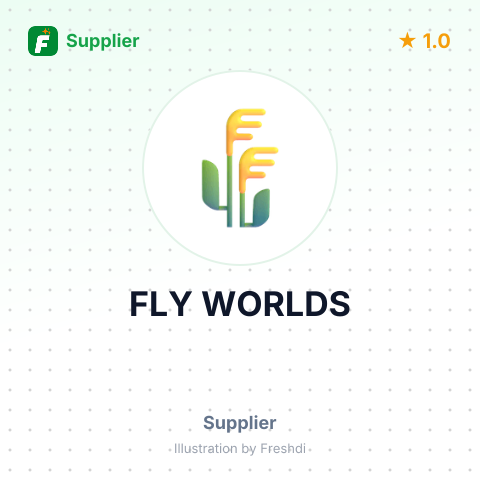 FLY WORLDS – summary card, no photo uploaded yet