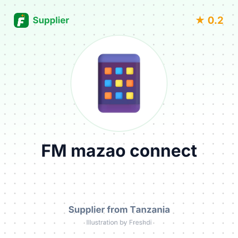 FM mazao connect – summary card, no photo uploaded yet