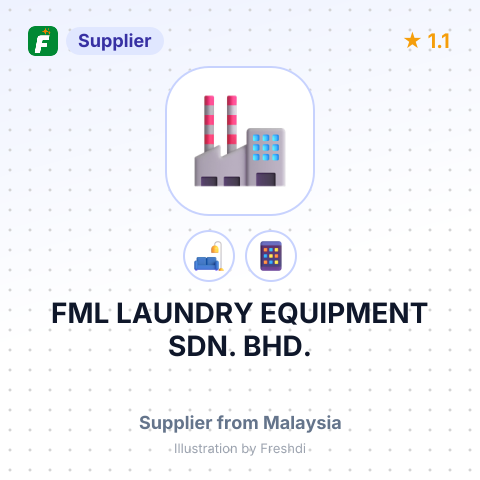 FML LAUNDRY EQUIPMENT SDN. BHD. – summary card, no photo uploaded yet
