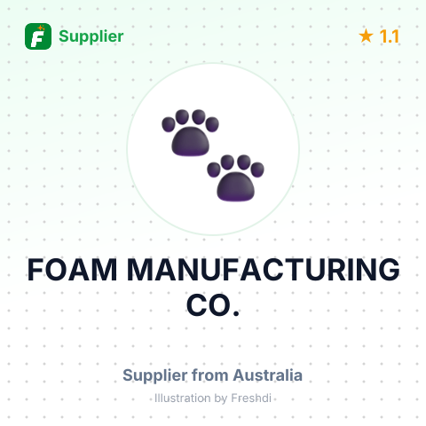 FOAM MANUFACTURING CO. – summary card, no photo uploaded yet