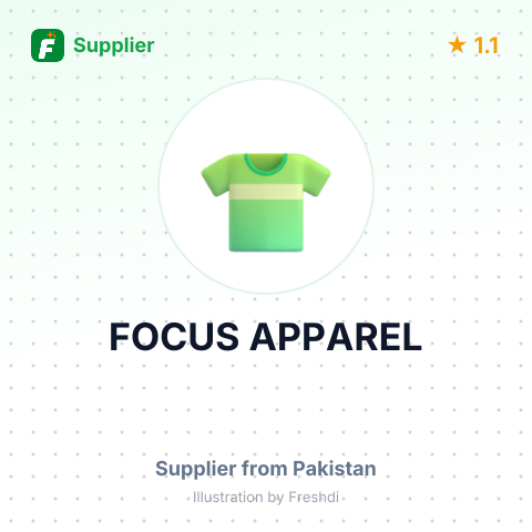 FOCUS APPAREL – summary card, no photo uploaded yet
