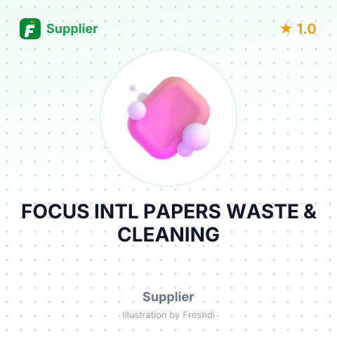 FOCUS INTL PAPERS WASTE & CLEANING – summary card, no photo uploaded yet
