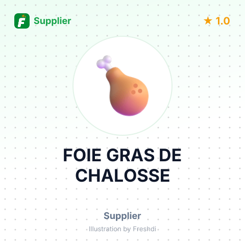 FOIE GRAS DE CHALOSSE – summary card, no photo uploaded yet