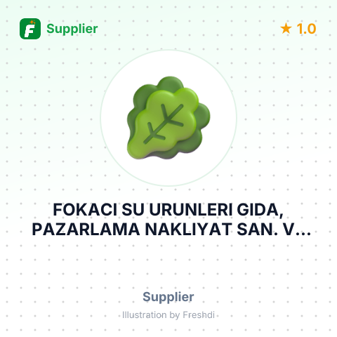 FOKACI SU URUNLERI GIDA, PAZARLAMA NAKLIYAT SAN. VE TIC. LTD – summary card, no photo uploaded yet