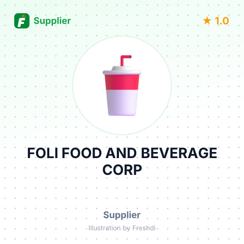 FOLI FOOD AND BEVERAGE CORP – summary card, no photo uploaded yet