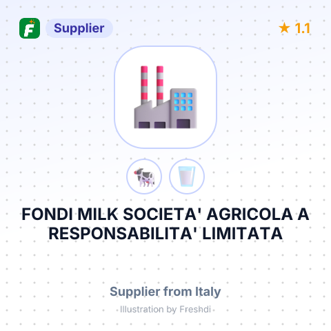 FONDI MILK SOCIETA' AGRICOLA A RESPONSABILITA' LIMITATA – summary card, no photo uploaded yet