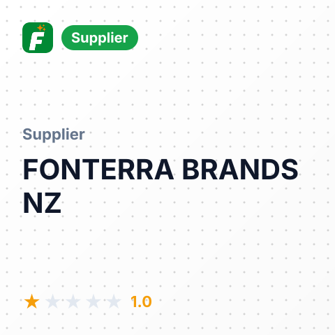 FONTERRA BRANDS NZ – summary card, no photo uploaded yet