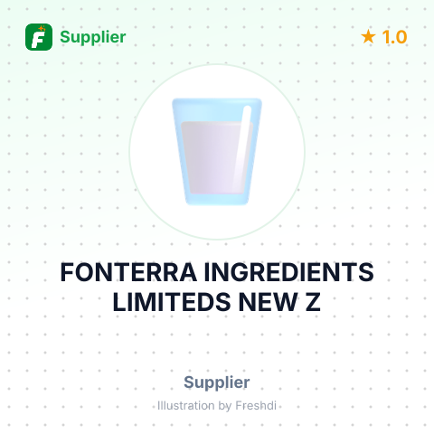 FONTERRA INGREDIENTS LIMITEDS NEW Z – summary card, no photo uploaded yet