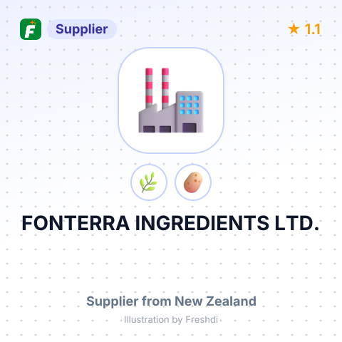 FONTERRA INGREDIENTS LTD. – summary card, no photo uploaded yet