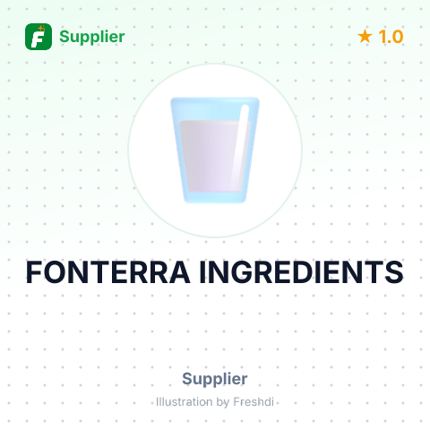 FONTERRA INGREDIENTS – summary card, no photo uploaded yet