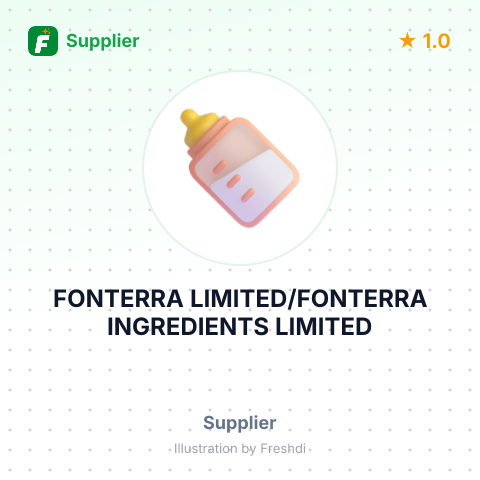 FONTERRA LIMITED/FONTERRA INGREDIENTS LIMITED – summary card, no photo uploaded yet