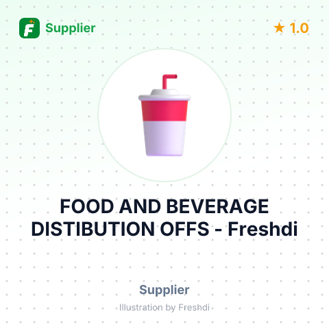 FOOD AND BEVERAGE DISTIBUTION OFFS – summary card, no photo uploaded yet