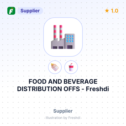 FOOD AND BEVERAGE DISTRIBUTION OFFS – summary card, no photo uploaded yet