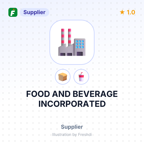 FOOD AND BEVERAGE INCORPORATED – summary card, no photo uploaded yet