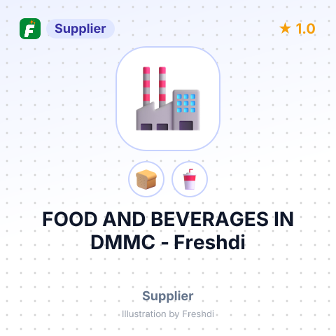 FOOD AND BEVERAGES IN DMMC – summary card, no photo uploaded yet
