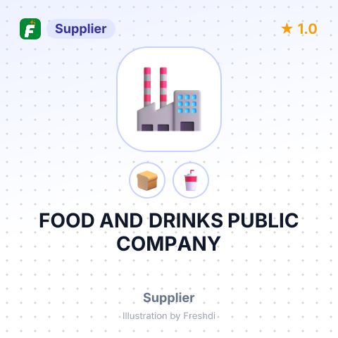 FOOD AND DRINKS PUBLIC COMPANY – summary card, no photo uploaded yet