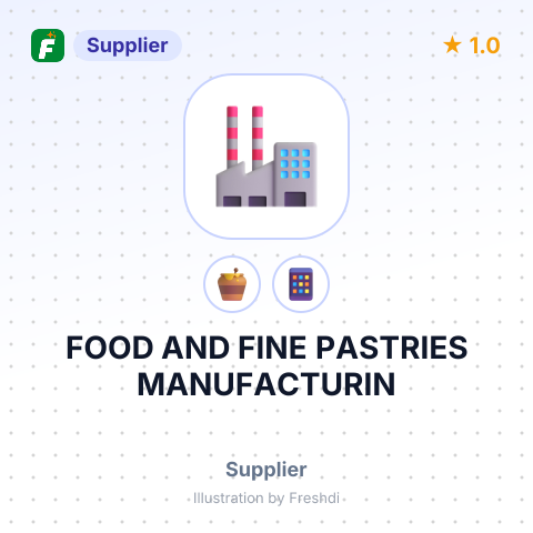 FOOD AND FINE PASTRIES MANUFACTURIN – summary card, no photo uploaded yet