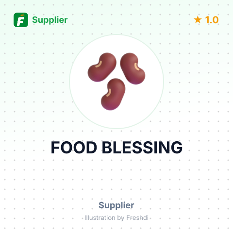 FOOD BLESSING – summary card, no photo uploaded yet