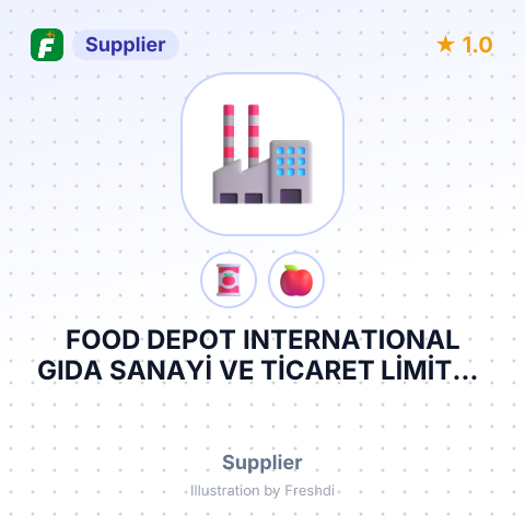 FOOD DEPOT INTERNATIONAL GIDA SANAYİ VE TİCARET LİMİTED ŞİRKETİ – summary card, no photo uploaded yet