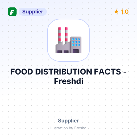 FOOD DISTRIBUTION FACTS – summary card, no photo uploaded yet