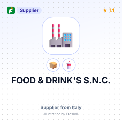 FOOD & DRINK'S S.N.C. – summary card, no photo uploaded yet