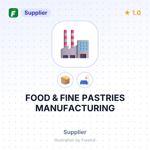FOOD & FINE PASTRIES MANUFACTURING – summary card, no photo uploaded yet