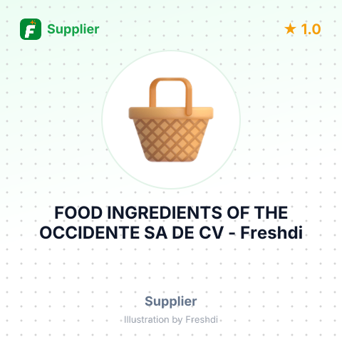 FOOD INGREDIENTS OF THE OCCIDENTE SA DE CV – summary card, no photo uploaded yet