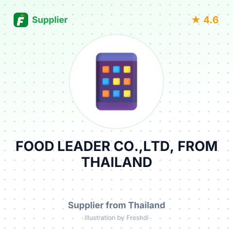 FOOD LEADER CO.,LTD, FROM THAILAND – summary card, no photo uploaded yet