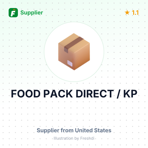 FOOD PACK DIRECT / KP – summary card, no photo uploaded yet