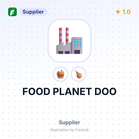 FOOD PLANET DOO – summary card, no photo uploaded yet
