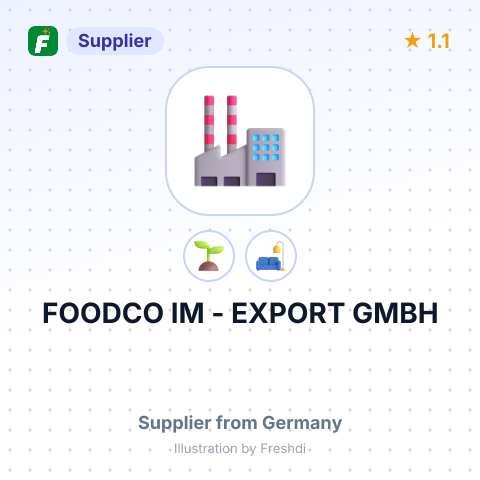 FOODCO IM - EXPORT GMBH – summary card, no photo uploaded yet