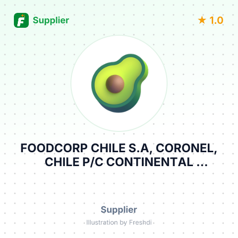 FOODCORP CHILE S.A, CORONEL, CHILE P/C CONTINENTAL COMMODITIES – summary card, no photo uploaded yet