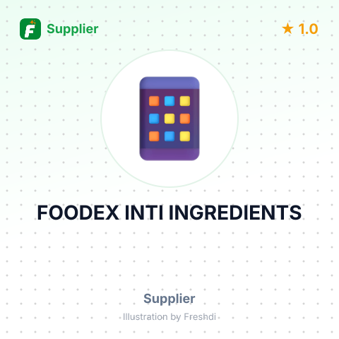 FOODEX INTI INGREDIENTS – summary card, no photo uploaded yet