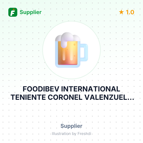 FOODIBEV INTERNATIONAL TENIENTE CORONEL VALENZUELA – summary card, no photo uploaded yet