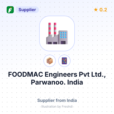 FOODMAC Engineers Pvt Ltd., Parwanoo. India – summary card, no photo uploaded yet