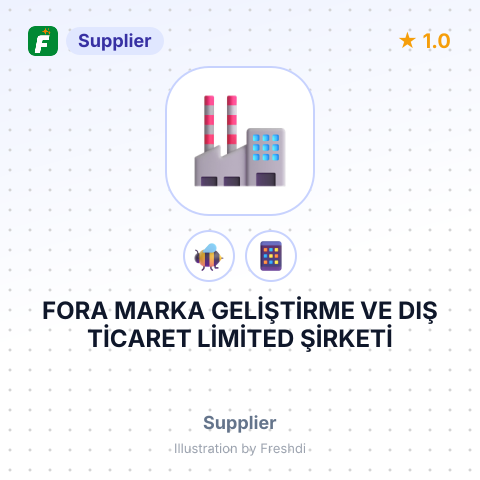 FORA MARKA GELİŞTİRME VE DIŞ TİCARET LİMİTED ŞİRKETİ – summary card, no photo uploaded yet