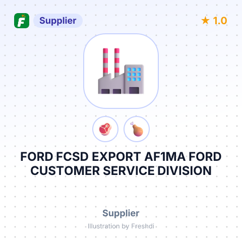 FORD FCSD EXPORT AF1MA FORD CUSTOMER SERVICE DIVISION – summary card, no photo uploaded yet