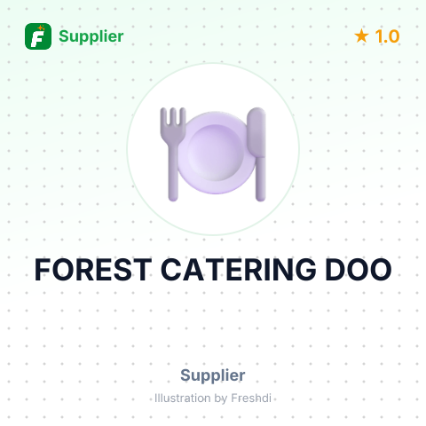 FOREST CATERING DOO – summary card, no photo uploaded yet