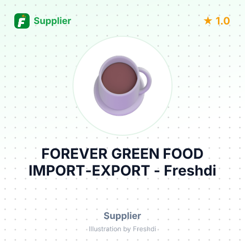 FOREVER GREEN FOOD IMPORT-EXPORT – summary card, no photo uploaded yet